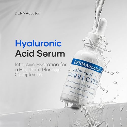 DERMAdoctor Dermatologist Formulated Skincare Set – Cleansing Oil, Hyaluronic Acid & Niacinamide Serum, Bakuchiol Anti Aging Serum, Vitamin C Ceramide Barrier Moisturizer for Sensitive Skin