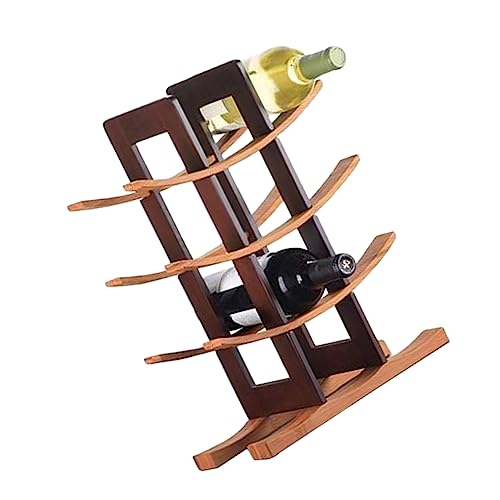 Elegante soporte de botella de vino de plástico estilo moderno miniatura 1