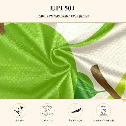 Fruits Blossom Beige Boy's Rash Guard Swim Shirt Long Sleeve Sun Shirt for Swimming Pool Beach UPF50+4