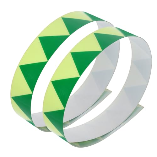 2個夜間自発光 テープ 消防標識用 蛍光ドア枠ステッカー 段壁面対