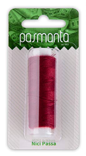 Pasmanta Fil de Couture en Polyester de Qualité, Bobines de Fil aux Couleurs Variées, Fil de Couture Universel pour Main et Machine, Bobine de 200m, Fil Fabriqué en Europe (5613 - Bordeaux) Cover