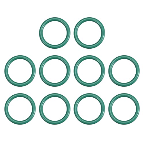 XYWHPGV フッ素ゴムOリング、外径19mm、内径14.2mm、幅2.4mm、車両機械配管用FKMシールガスケット、グリーン、10個入りパック(e9c49 294fa 1e24f c2b7b 7a420 27c6f