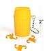 Gamie 12 Set Mini Monkey in a Barrel Keychains for Kids - Retro Fidget-Friendly Toys with 10 Monkeys in Each Barrel - Jungle Party Favors - Fun Piñata Stuffers - Party Supplies for Children