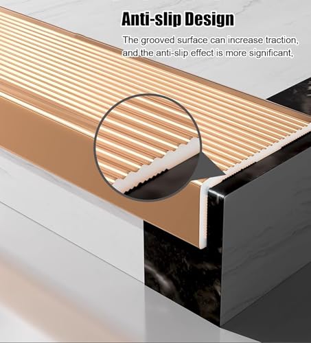 Moldura de aleación de aluminio para escalera y perfiles de transición en L 5