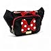 Minnie Polka Dots Cute Ribbon Fanny Pack Fashion Sling Chest Travel Trip Bum Bag Belts Buckle for Teen Girls Women (Large)