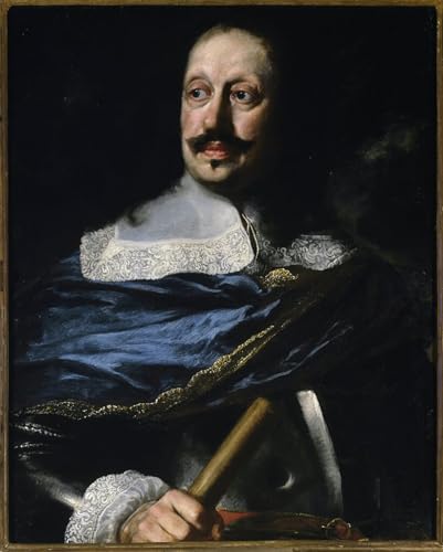Portrait de Mattias par Justus Sustermans, impression sur toile d'art baroque 60x90cm