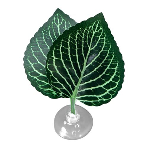 Betta Bed Leaf Hammock -Aquarium Pad、Fish Rest |シミュレートされた葉の止まり木、睡眠用の軽量タンクシェルター、浮かぶ装飾、繁殖サポート、穏やかな生息地ゾーン、水生ディスプレイの使用