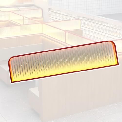 Barra de luz LED para encimera, divisor ajustable para áreas de comedor de restaurante, pantalla de separación de mesa para mayor privacidad y seguridad