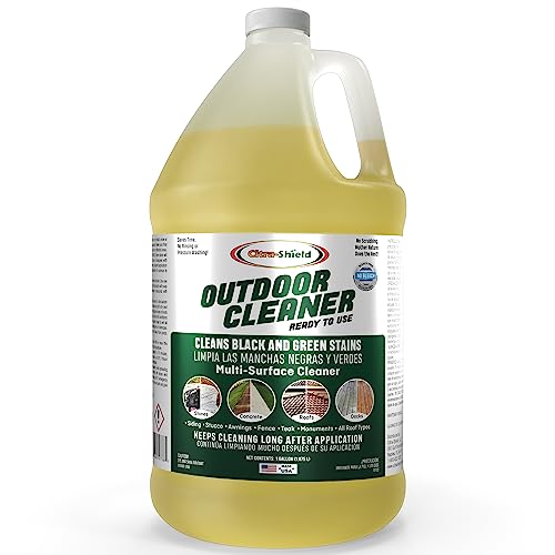 Citra-ShieldOutdoor Cleaner | Home Improvement Exterior Cleaner Green Cleaner | Concrete Cleaner, Roof Cleaner, Walls Cleaner, Headstone Cleaner, Siding & Deck Cleaner | CITRA SHIELD CLEANER