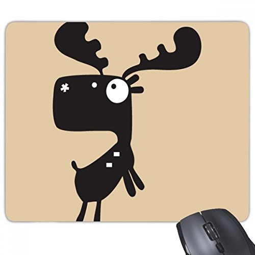 Tapis de souris jeu en caoutchouc antidérapant tapis rectangle motif cerf