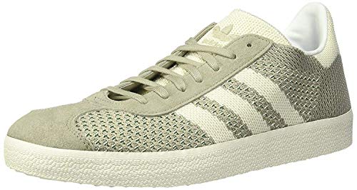 adidas Originals Men's Gazelle PK Sneaker, Sesame/White/Trace Green, 9.5 Medium US