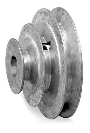 V-Belt Pulley, 5/8", 1/2"4-Step, 3, 4, 5, 6"OD