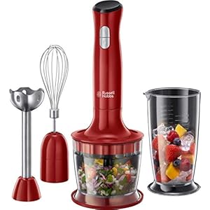 Russell Hobbs 24730-56 Desire Food Processor, 2 snelheden, puls-/ice crush-functie, rood/zwart