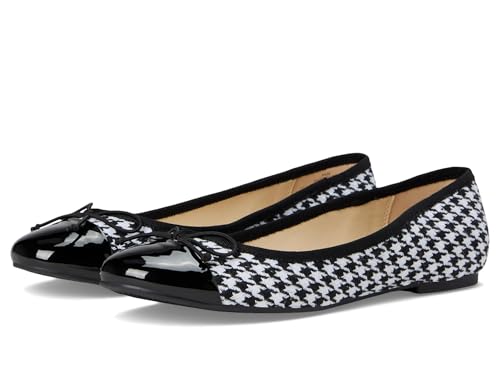 Ballerines haut de gamme Nine West Prosep noir et blanc motif pied-de-poule 41 EU