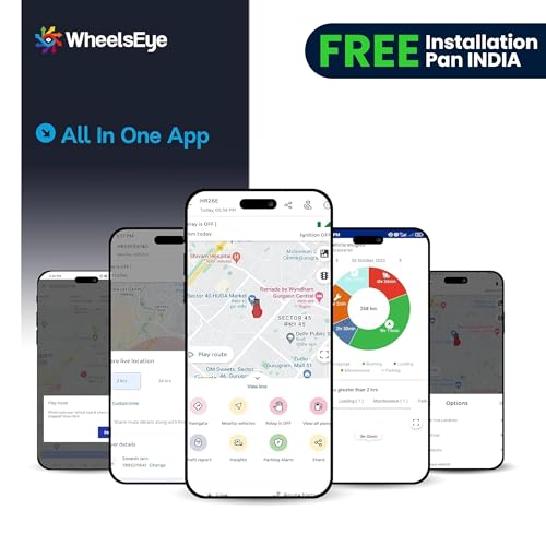 Image of Wheelseye Portable GPS Tracking Device with 4G SIM and Free 1 Year Subscription | Wireless GPS Tracker for Car, School Bag, Bike, Luggage, Handbag | 10000 mAH Battery | Geo Fence Alerts