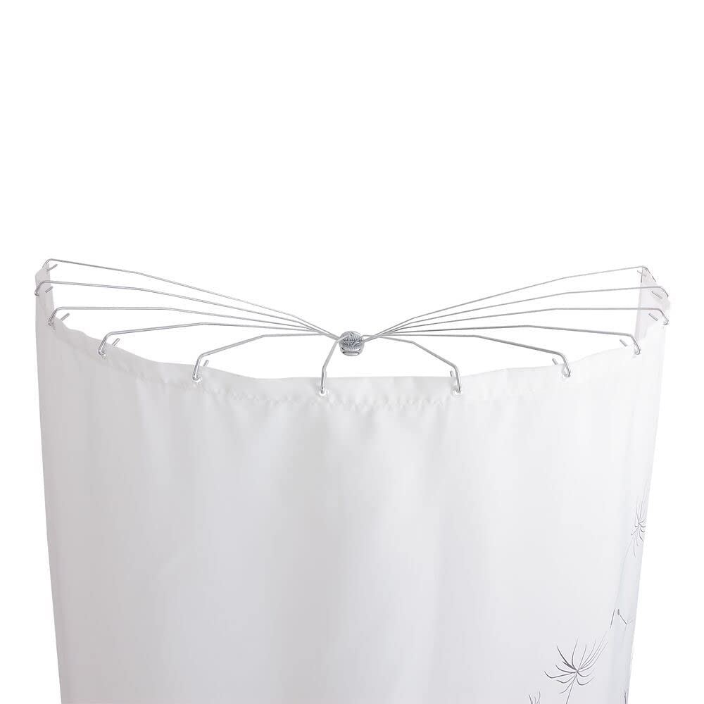 Sealskin - Cortina Flexible de Ducha, Metal, Chromo 80 x 155 x 5 cm