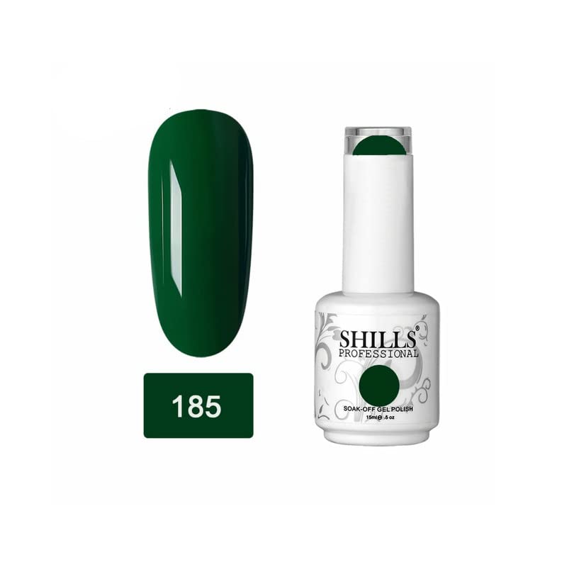 Image of SHILLS PROFESSIONAL Uv /Led Soak Off Glossy Finish Nail Polish Nail Art Nail Polish Color Shade 185, 15 Ml