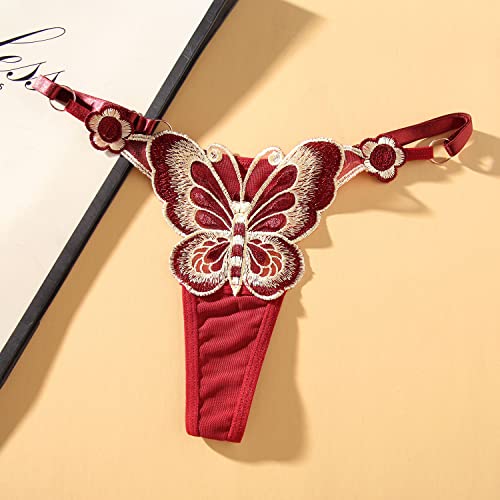 Slithice Women Sexy G String Panties With Adjustable Size (As1, Alpha, S, L, Regular, Regular, 2261-Purple) #TOP2