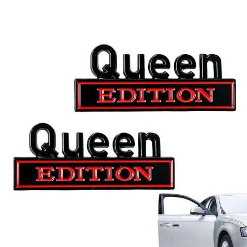 Emblema Queen Edition insignia metálica 3D ideal para viajes de negocios