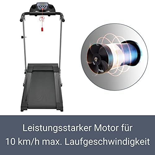 ArtSport Laufband Speedrunner 2000 klappbar - 10 km/h & 12 Programme, LCD Display — Heimtrainer elektrisch 120 kg… – Bild 5
