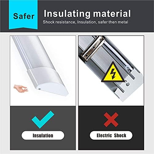 Sundertech® LED Batten Light 4FT, 1.2m 34w 3750lm [Set of 2] Neutral White 4000K, 3CCT in 1 Wall Ceiling Mount for Garage Workshop Shed (4FT 120cm* 2pcs)