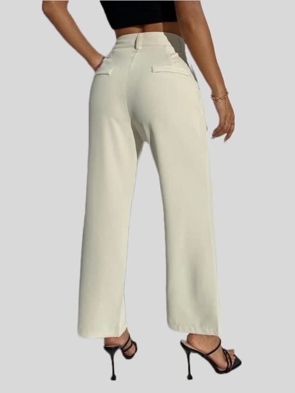 Image of Elendra Women Lycra - Bootcut Trousers Pant Wide Leg