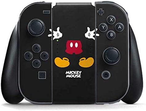 Skinit Decal Gaming Skin Compatible with Nintendo Switch (2017-2021) Joy-Con Controller - Officially Licensed Disney Mickey Mouse Classic Design