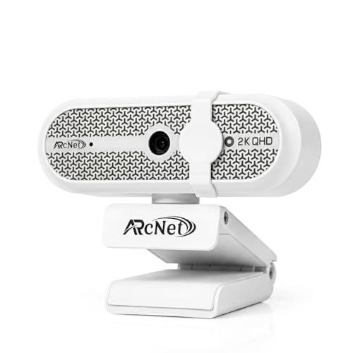 Image of ARcNet NOVA 1080P 2K QHD 5MP Webcam for Meetings and Streaming, Auto-Light Balance, Built-in Mic, Privacy Shutter, USB-A, Plug and Play, for Zoom /Skype /Teams, Conferencing and Video Calling