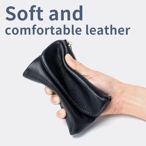 2025 Joyfullygo Wallet, Unisex Pebble Leather Wallet, Womens Genuine Leather Coin Purse with Credit Card Holder, Coin Holder & Cash Slots (#3)4