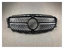 Kühlergrill Frontgrill Stoßstange Grill Diamant Stil Mesh Für Mercedes Für Benz E W213 C238 A238 2016 2017 2018 2019 2020 Refit Tuning Kit Nieren Doppel Bar Front Grille(Glänzend schwarz)