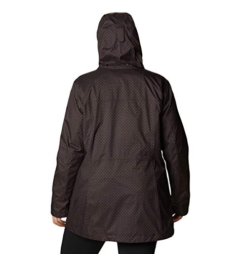 Columbia Women's Splash A Little Ii Jacket, Waterproof & Breathable, Timber Spacey Dots Print, Small #TOP6