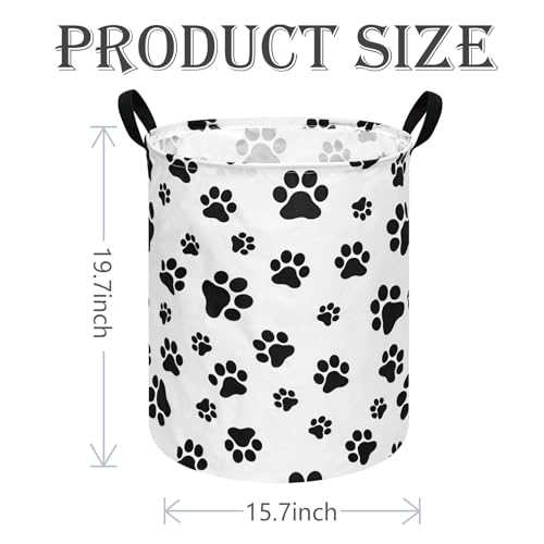 Image of 19.7 inch Round Kids Laundry Basket Gift Basket Storage Laundry Hamper Laundry Basket Baby Toys Nursery Bin with Handles,Storage Basket for Kids Room Bedroom Decor