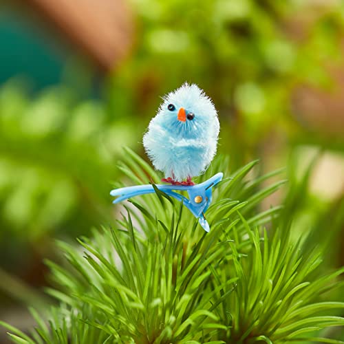 Bstaofy 24Pcs 1.5’’ Mini Easter Chicken On Clips Cute Hairpin For Girls Seasonal Garden Decoration Tiny Plush Ornaments, Multicoloured #TOP4