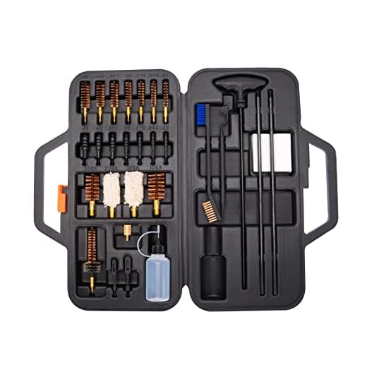 Raiseek Gun Cleaning Kit Elite Edition for Rifles Universal Handgun Shotgun Pistol Rifle Cleaning kit for .22 .357/9MM .30 .40 .45 .243 .270 12GA 20GA All Calibers and Portable Brass Brush with Case