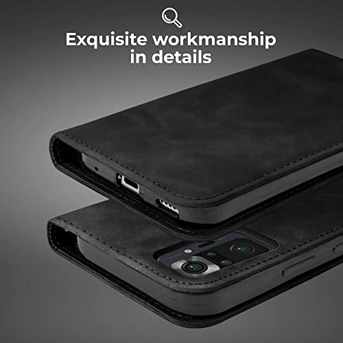 Moozy Retro Custodia per Xiaomi Redmi Note 10 Pro