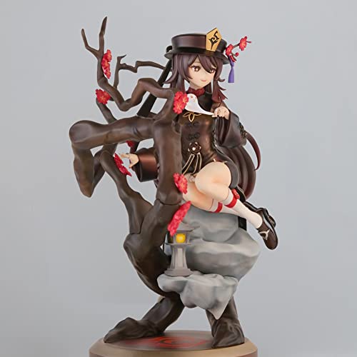 Xinchangda Anime Figur Hutao Action Figur Landschaft Umwelt Sitzende Modell Puppe Ornament 23CM PVC Statue Modell Sammlung Modelle Spielzeug Geschenke