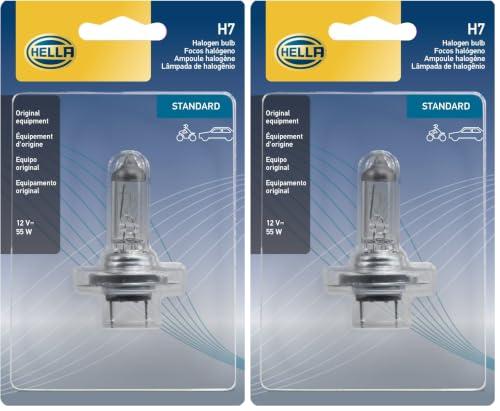 Image of HELLA H7SB Standard Halogen Bulb, 12V, 55W (Pack of 2)
