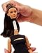 Barbie Basics Model 05 Collector Doll with Brunette Hair, Black Mini Dress & Heels, Universal-fit Fashions, Posable Curvy Body & Swappable Doll Head