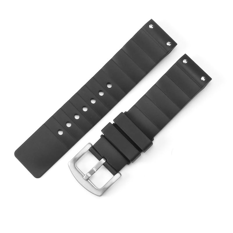 Bracelet de montre en silicone 23 mm, bracelet caoutchouc for et femmes