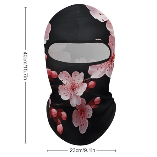Balaclava Peach Blossom para Hombres y Mujeres con Protección Solar Transpirable y Cubreboca Integral para Senderismo, Ciclismo, Correr, Conducción miniatura 2