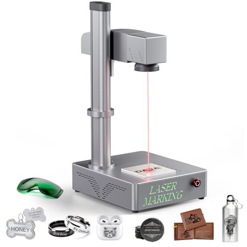 Mr.Carve S4-20W Fiber Laser Marking Machine for Metals&Jewelry&Plastics Fiber laser engraver with Lightburn compatibility