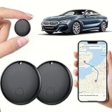 MIUXGIO Traceur GPS Bluetooth Tag Localisateur Apple, Compatible Find My (iOS), Alternative, pour Clés de Voiture, Portefeuilles, Valises, Chiens, Chats, Enfants et Personnes Âgées   Lot de 2