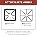 Premium WB31K10034 Gas Range Surface Burner Grates Replacement Parts For GE Stove Parts General Electric Cooktop Parts Cast Iron Gas Stove Rack, Top Burner Rack Sets 4-Pack