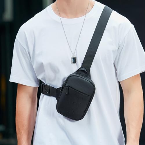Image of GUSTAVE Sling Bag for Men And Women, Small Crossbody Bags for Men Oxford Cloth Waterproof Lightweight Side Bag Shoulder Bag Men for Outdoors Traveling Casual