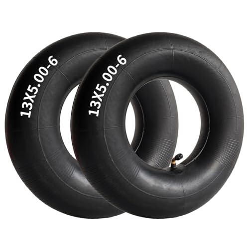 13x5.00-6 Inner Tube 5.00-6/4.00-6 Tires Replacement 13 Inch Replacement Tire for Razor Dirt Quad Lawn Mowers ATVs Yard Tractor Snow Blower and More (2 Pack)