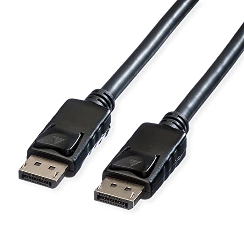 Roline DisplayPort Cable v.1.2 DP Plug-Plug | Connection of Monitor or Graphics Card Black 3 m