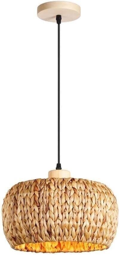 Lámpara colgante bohemia con tejido premium para iluminación de dormitorios de diseño