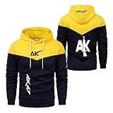 FBWZSAG Sudadera con Capucha Estampada para Hombre para A.K-4.7 Sudaderas Cómodas Sudadera con Capucha con Bolsillos Chaqueta con Capucha Prendas -HuangS||M