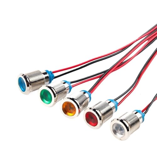 Lámpara piloto azul de 6mm para cuadros eléctricos residenciales y automatización de hogar 220V