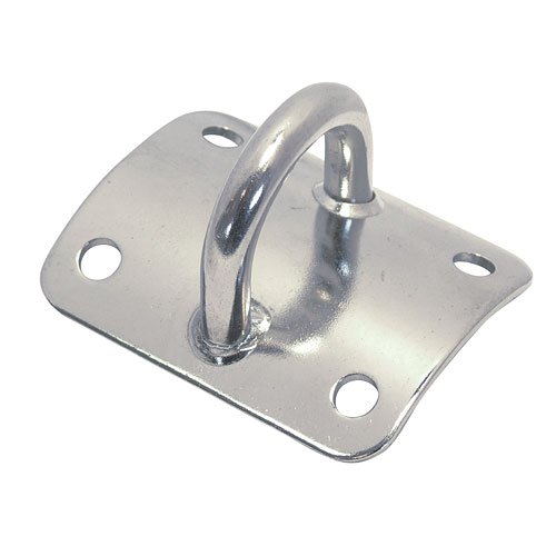 Yacht Mastplatte Aus Stahl - Gewölbt Mit Waagerechtem Auge 51x39mm